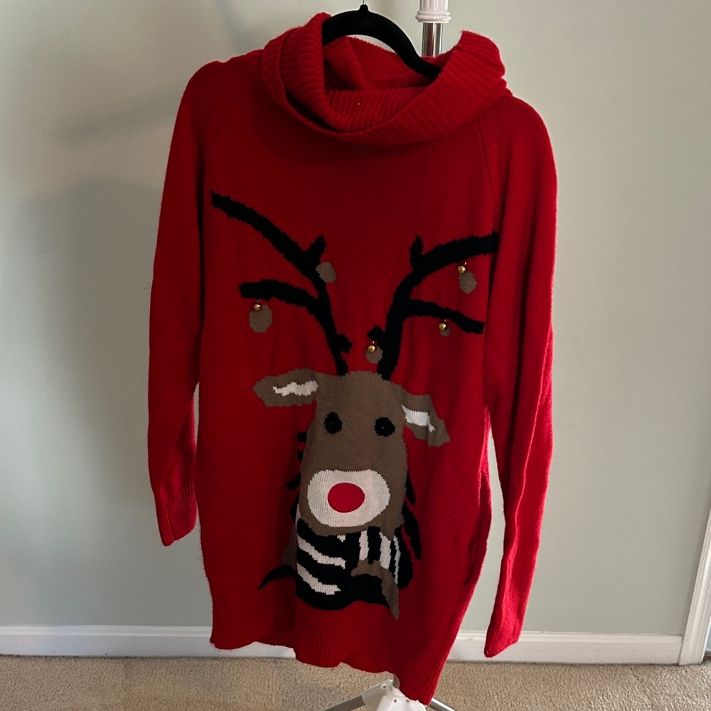 Red Reindeer Sweater